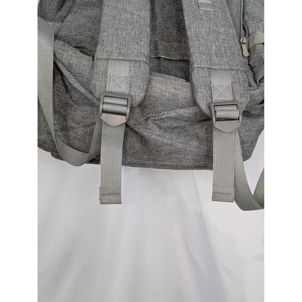 Iniuniu Gray Diaper Bag Backpack Baby Travel Organizer Changing Bag Tassel